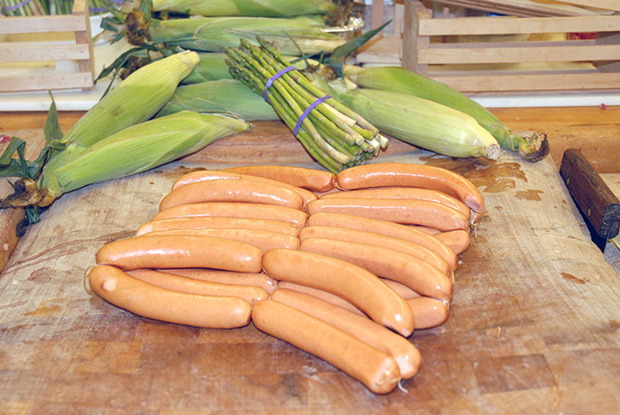 All natural, homemade hot dogs
